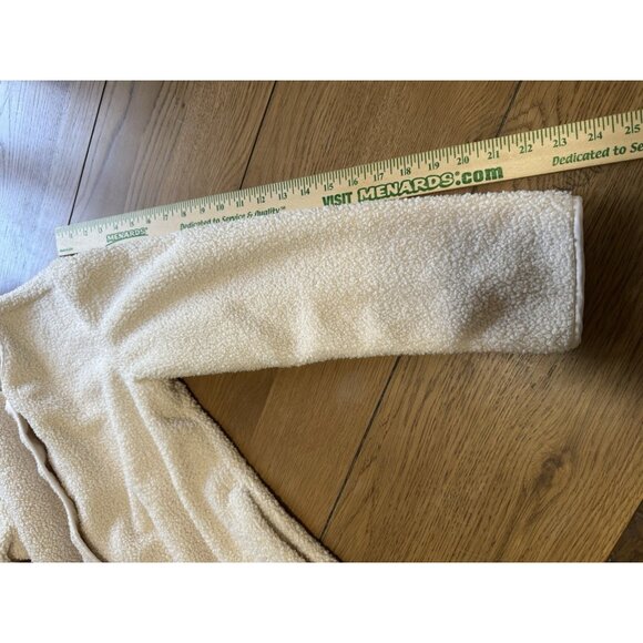 Old Navy Women Size Medium Fleece Cozy Cash Button Down Jacket Polyester Preppy - Picture 6 of 12